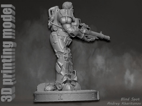Maximus Fallout Model Cetak 3D