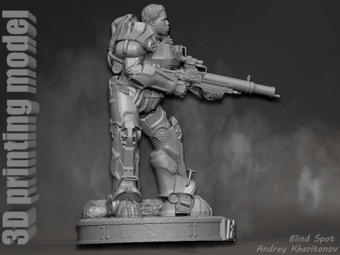 Maximus Fallout Model Cetak 3D