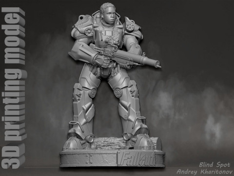 Maximus Fallout Model Cetak 3D