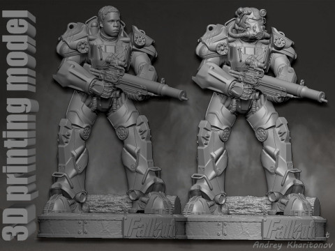 Maximus Fallout Model Cetak 3D
