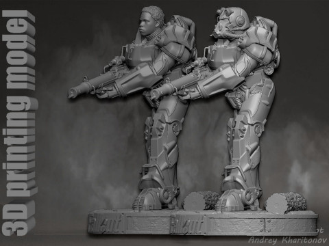 Maximus Fallout Model Cetak 3D
