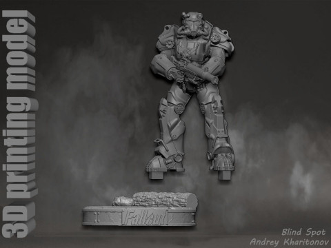 Maximus Fallout Model Cetak 3D