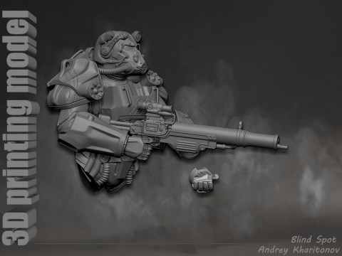 Maximus Fallout Model Cetak 3D