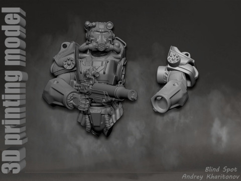 Maximus Fallout Model Cetak 3D