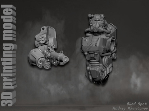 Maximus Fallout Model Cetak 3D