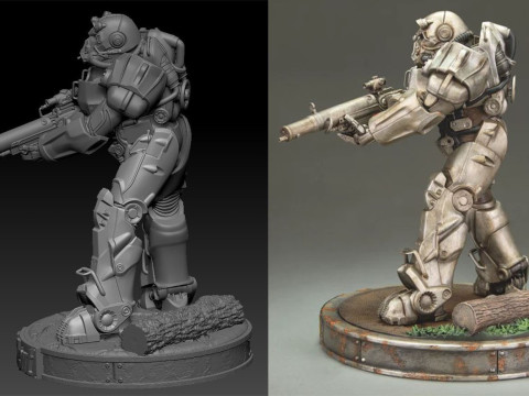 Maximus Fallout Model Cetak 3D