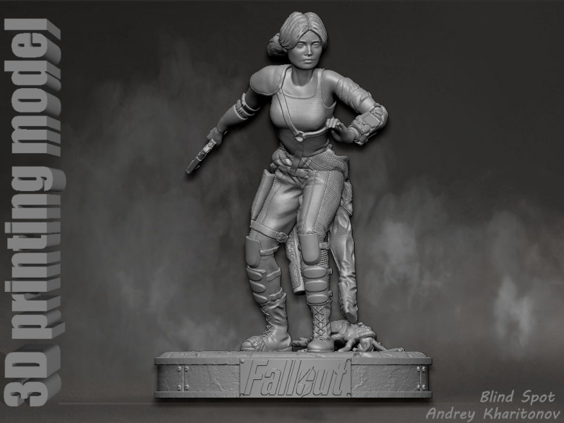 Lucy Fallout 3D 打印模型 .c4d .max .obj .3ds .fbx .stl .blend 