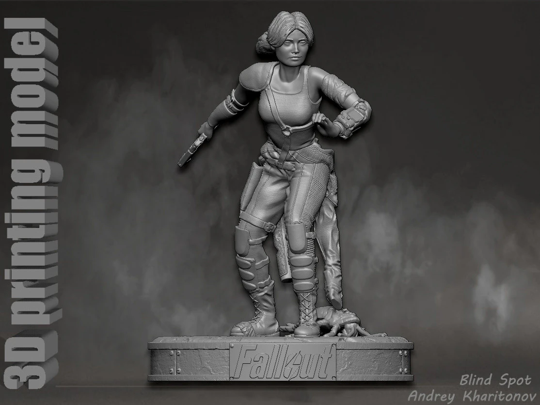 Lucy Fallout 3D Print Model .c4d .max .obj .3ds .fbx .stl .blend 