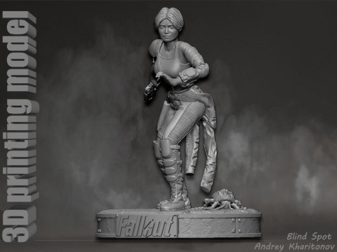 Lucy Fallout 3D 打印模型