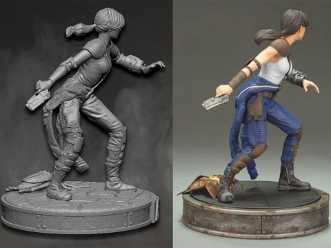Lucy Fallout 3D 打印模型