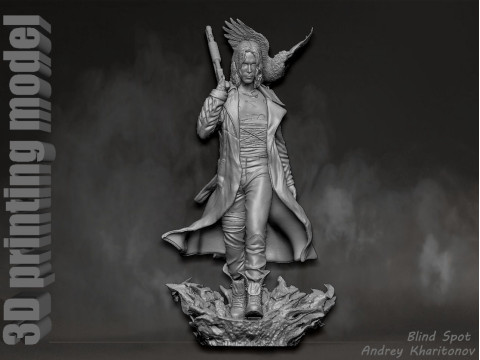 The Crow 3D Print Model