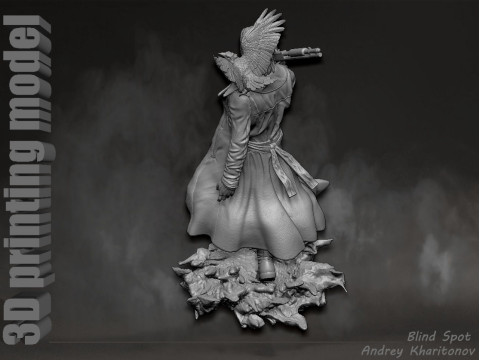 The Crow 3D Print Model