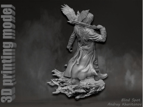 The Crow 3D Print Model
