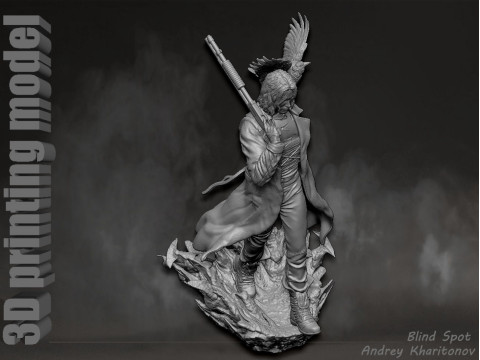 The Crow 3D Print Model