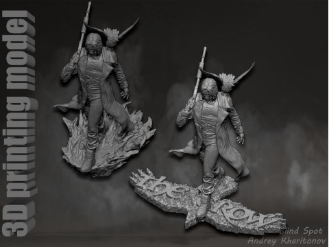 The Crow 3D Print Model
