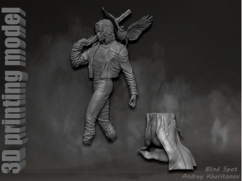 The Crow 3D Print Model