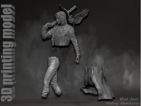 The Crow 3D Print Model