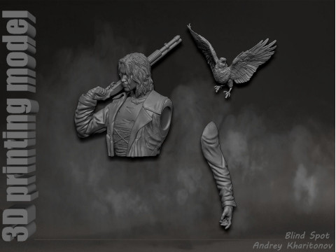 The Crow 3D Print Model