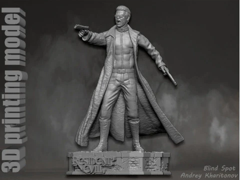 Albert Wesker Resident Evil 3D Print Model