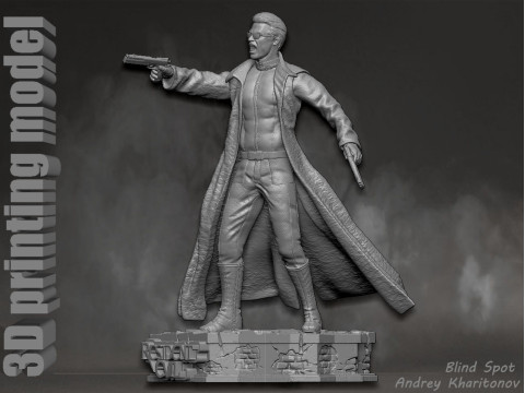 Albert Wesker Resident Evil 3D 打印模型