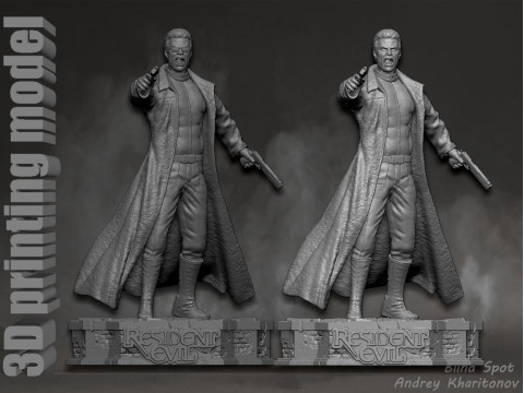 Albert Wesker Resident Evil 3D 打印模型