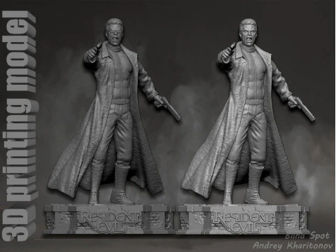 Albert Wesker Resident Evil 3D Print Model