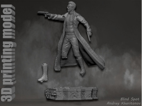 Albert Wesker Resident Evil 3D 打印模型