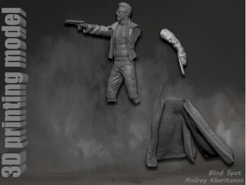 Albert Wesker Resident Evil 3D 打印模型