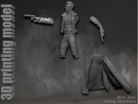 Albert Wesker Resident Evil 3D 打印模型