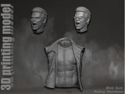 Albert Wesker Resident Evil 3D 打印模型