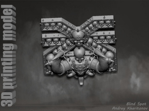 Khorne symbol pano Modèles 3D en vedette