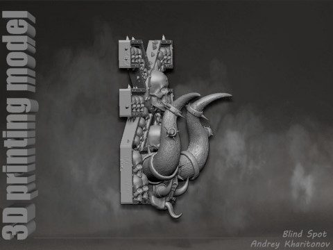 Khorne symbol pano Modèles 3D en vedette