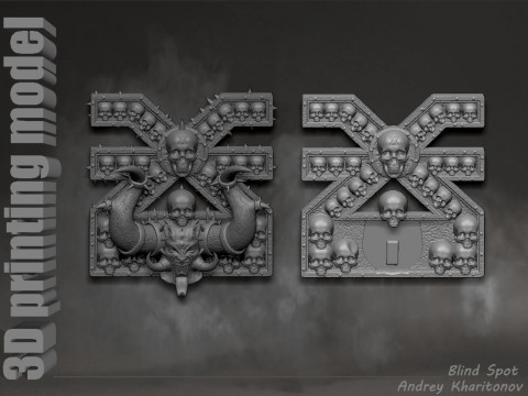 Khorne symbol pano Modèles 3D en vedette