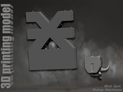Khorne symbol pano Modèles 3D en vedette