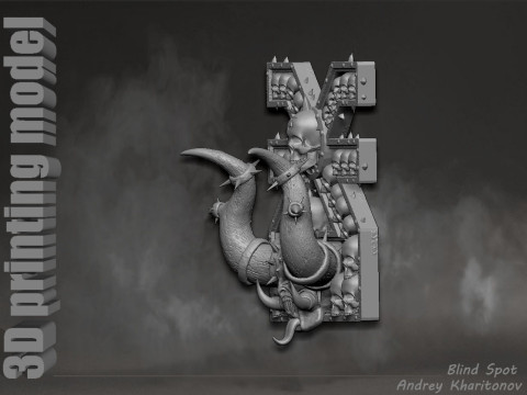 Khorne symbol pano Modèles 3D en vedette