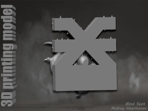 Khorne symbol pano Modèles 3D en vedette