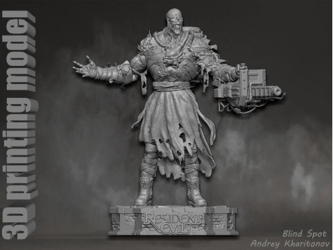 Nemesis Resident Evil 3D Print Model
