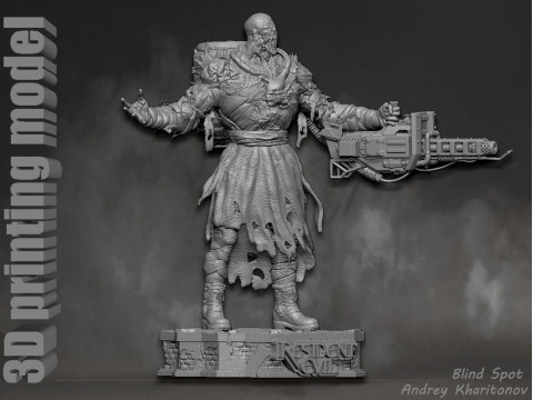 Nemesis Resident Evil 3D Print Model