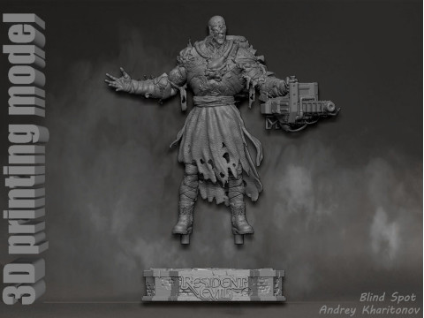 Nemesis Resident Evil 3D Print Model