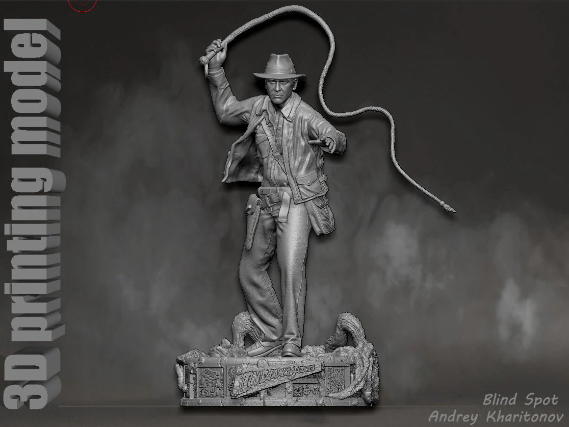 Indiana Jones 3D Print Model .c4d .max .obj .3ds .fbx .stl .blend 