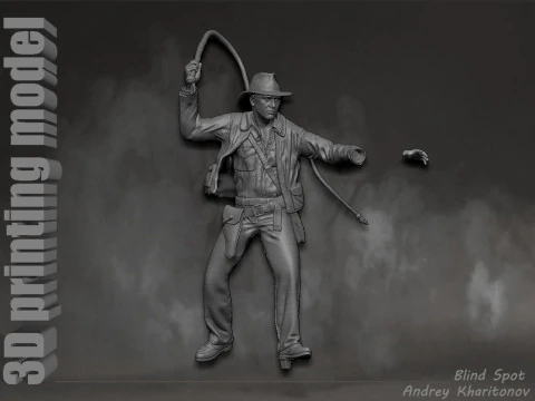 Indiana Jones 3D Print Model