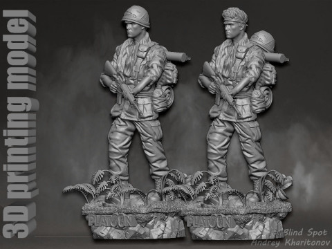 Platoon Chris Taylor 3D-printmodel