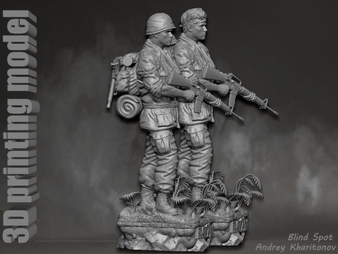 Platoon Chris Taylor 3D-printmodel
