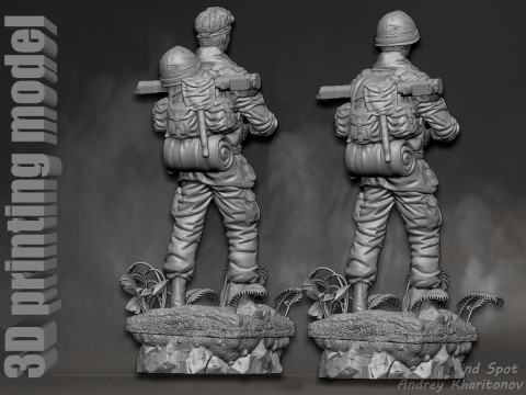 Platoon Chris Taylor 3D-printmodel