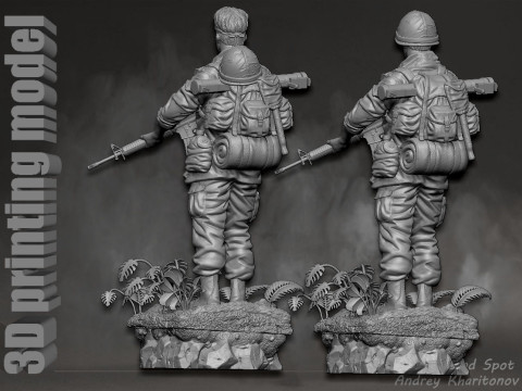 Platoon Chris Taylor 3D-printmodel