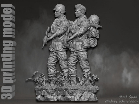 Platoon Chris Taylor 3D-printmodel