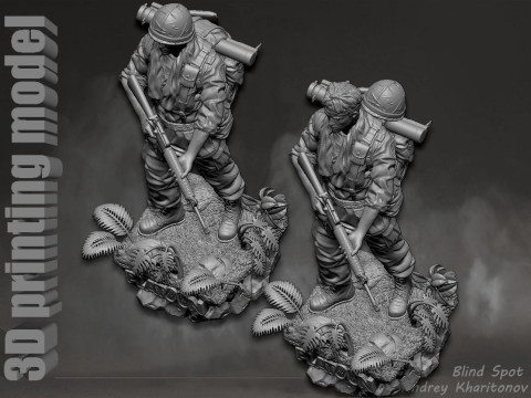 Platoon Chris Taylor 3D-printmodel