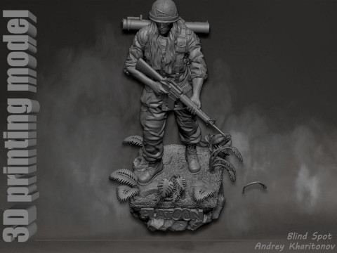 Platoon Chris Taylor 3D-printmodel