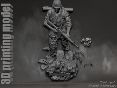Platoon Chris Taylor 3D-printmodel