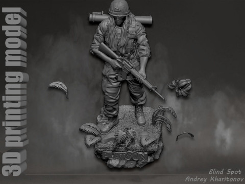 Platoon Chris Taylor 3D-printmodel